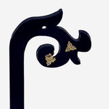 Gold Plated Triple Stone Nose Stud/Second Studs - K Supreme