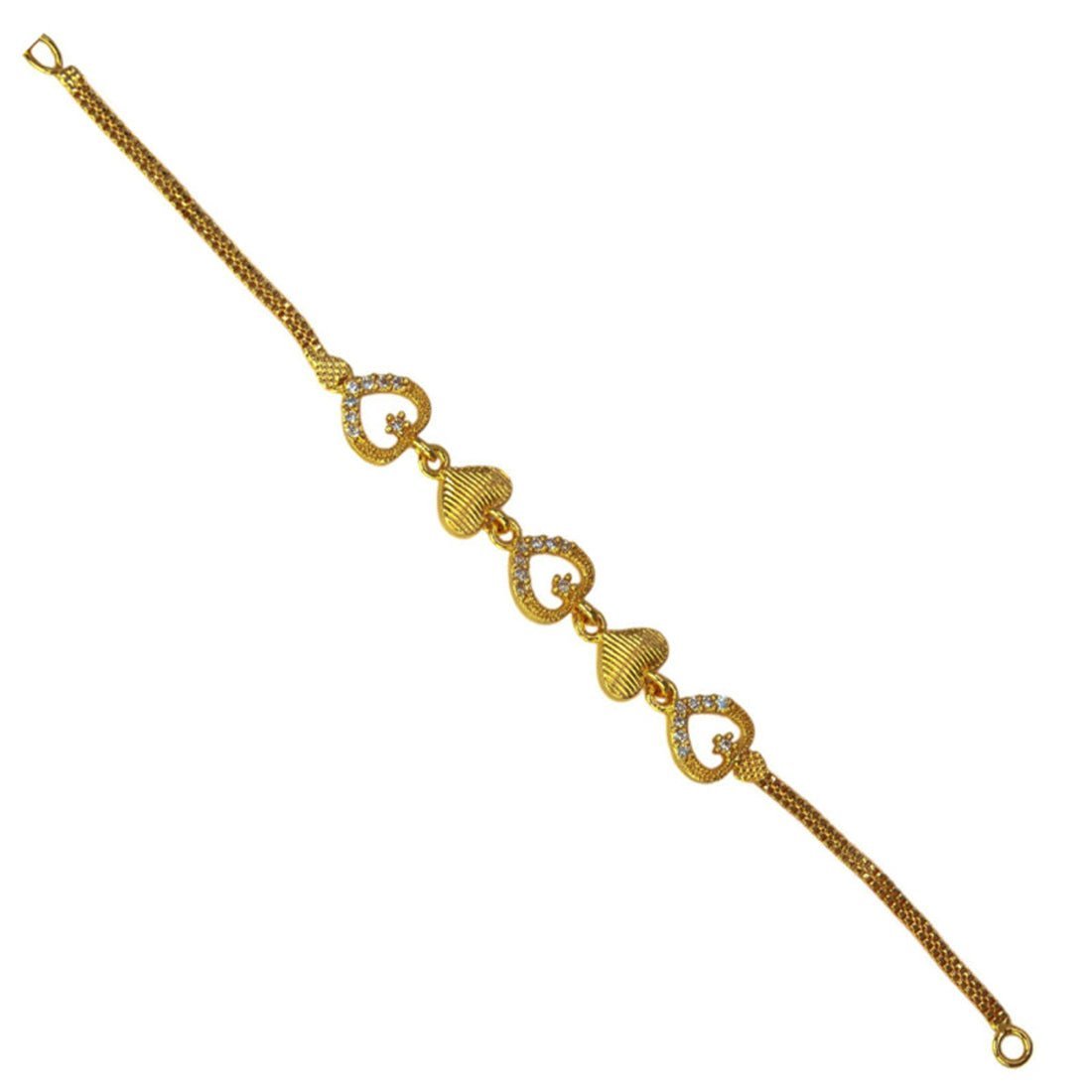 Gorgeous Heart Design Synthetic Stones Ladies Bracelet - KSupreme