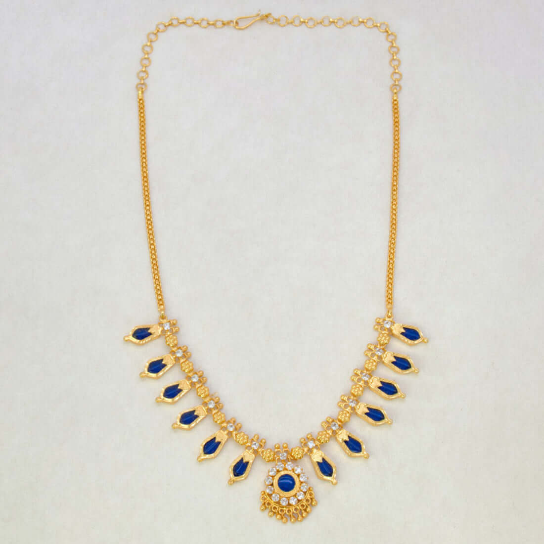 Indian Traditional Nagapadam Necklace - 6 Stones - K Supreme