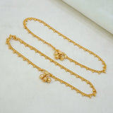 Jingling Gold Plated Ghungroo Charms Bead Anklets - K Supreme