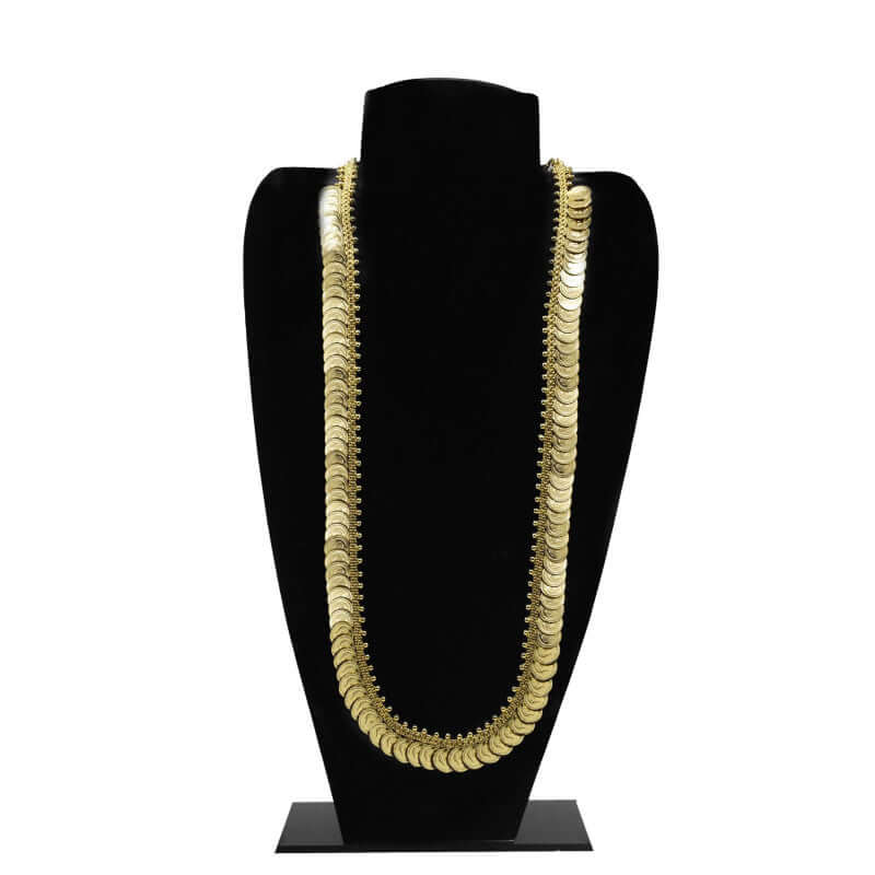 Kasumala Traditional Gold Plated Cash/Coin Bridal Long Chain Haram - K Supreme