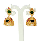 Kerala Traditional Gold Plated Ruby Palakka Jhumka - KSupreme