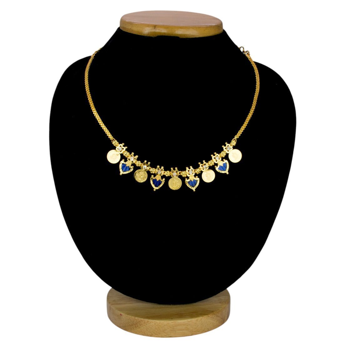 Kerala Traditional Lakshmi Kasu Green Palakka Necklace - KSupreme