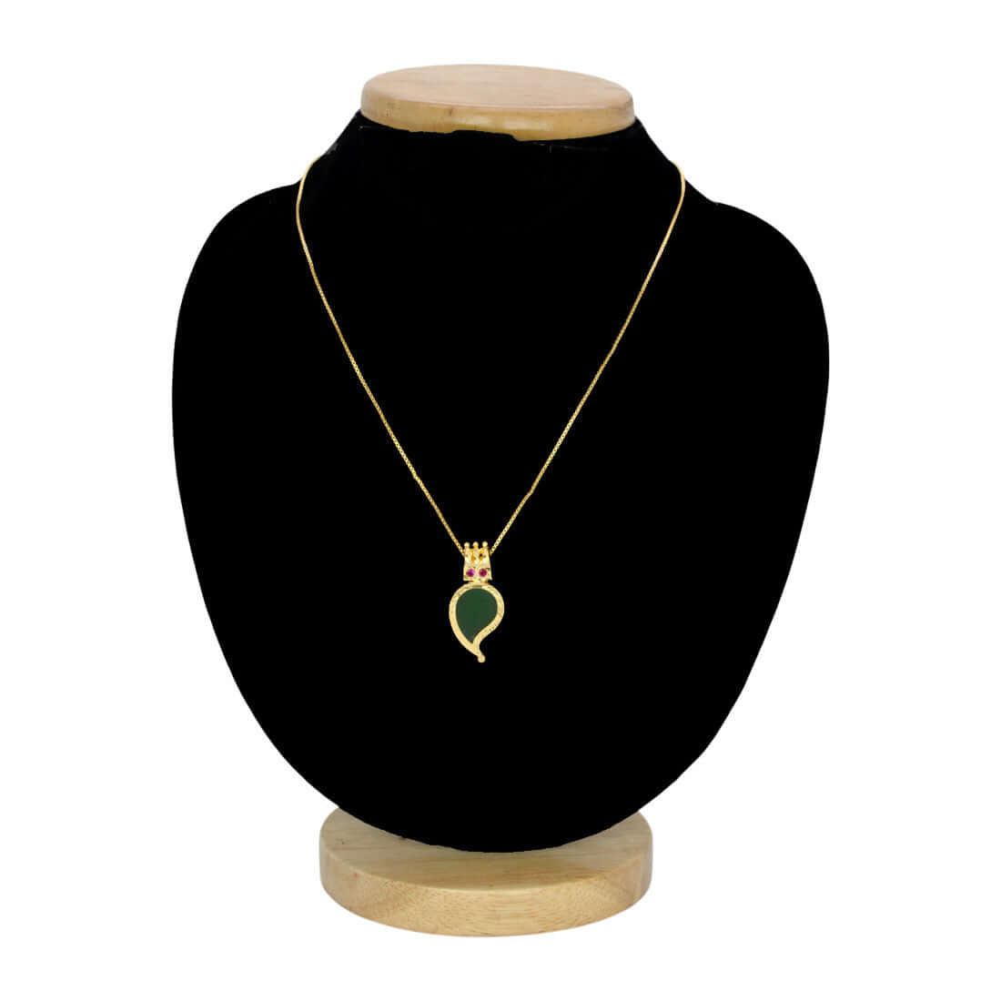 Kerala Traditional Medium Gold - Plated Mango Pendant - K Supreme