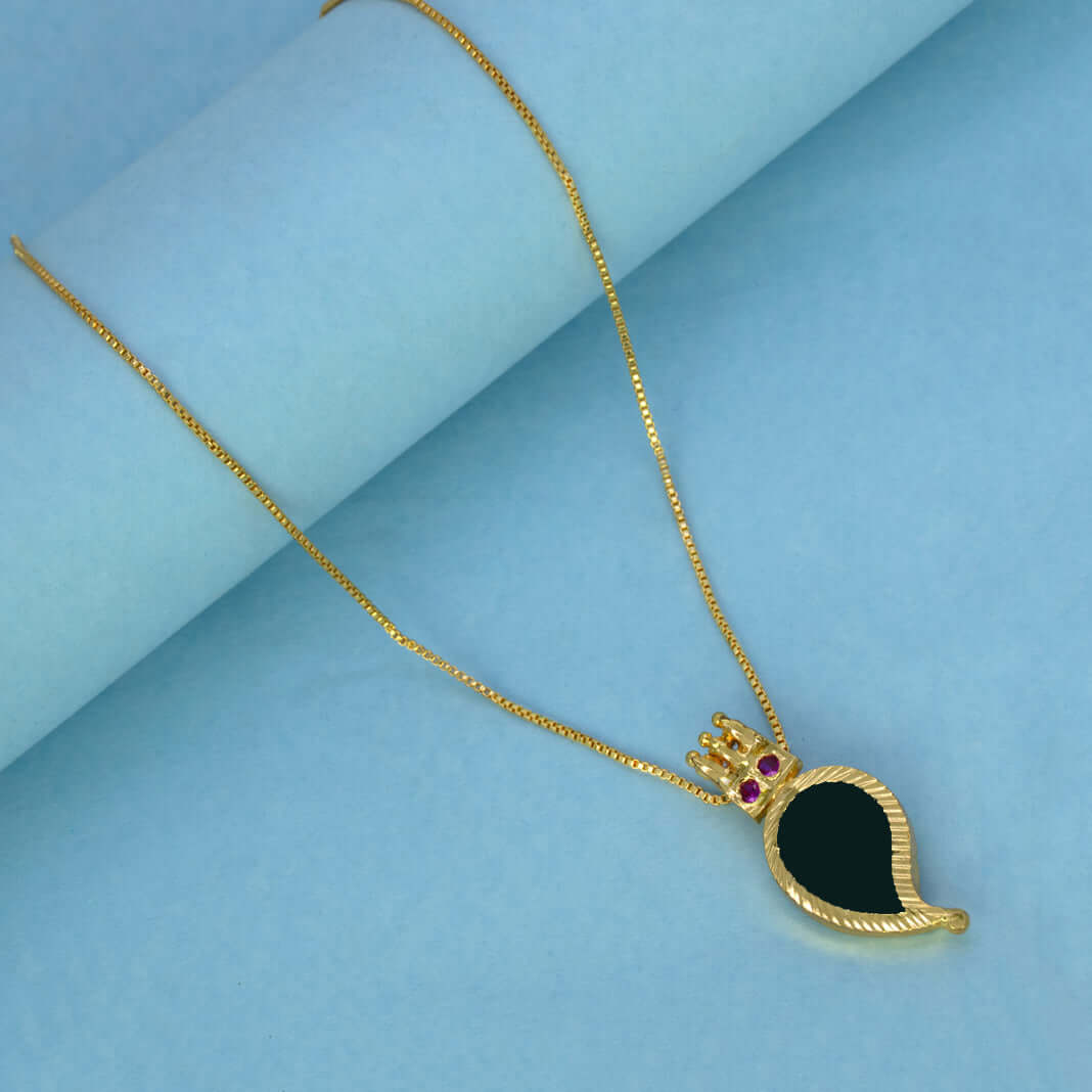 Kerala Traditional Medium Gold - Plated Mango Pendant - K Supreme