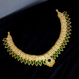 Kerala Traditional Nagapadam CZ Stone Choker Necklace - K Supreme