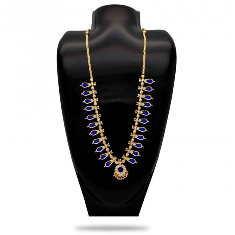Kerala Traditional Nagapadam Necklace - 11 Stones - K Supreme