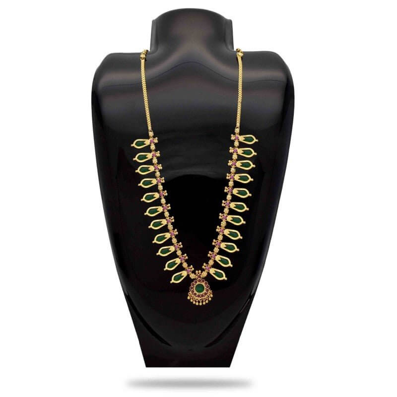 Kerala Traditional Nagapadam Necklace - 11 Stones - K Supreme