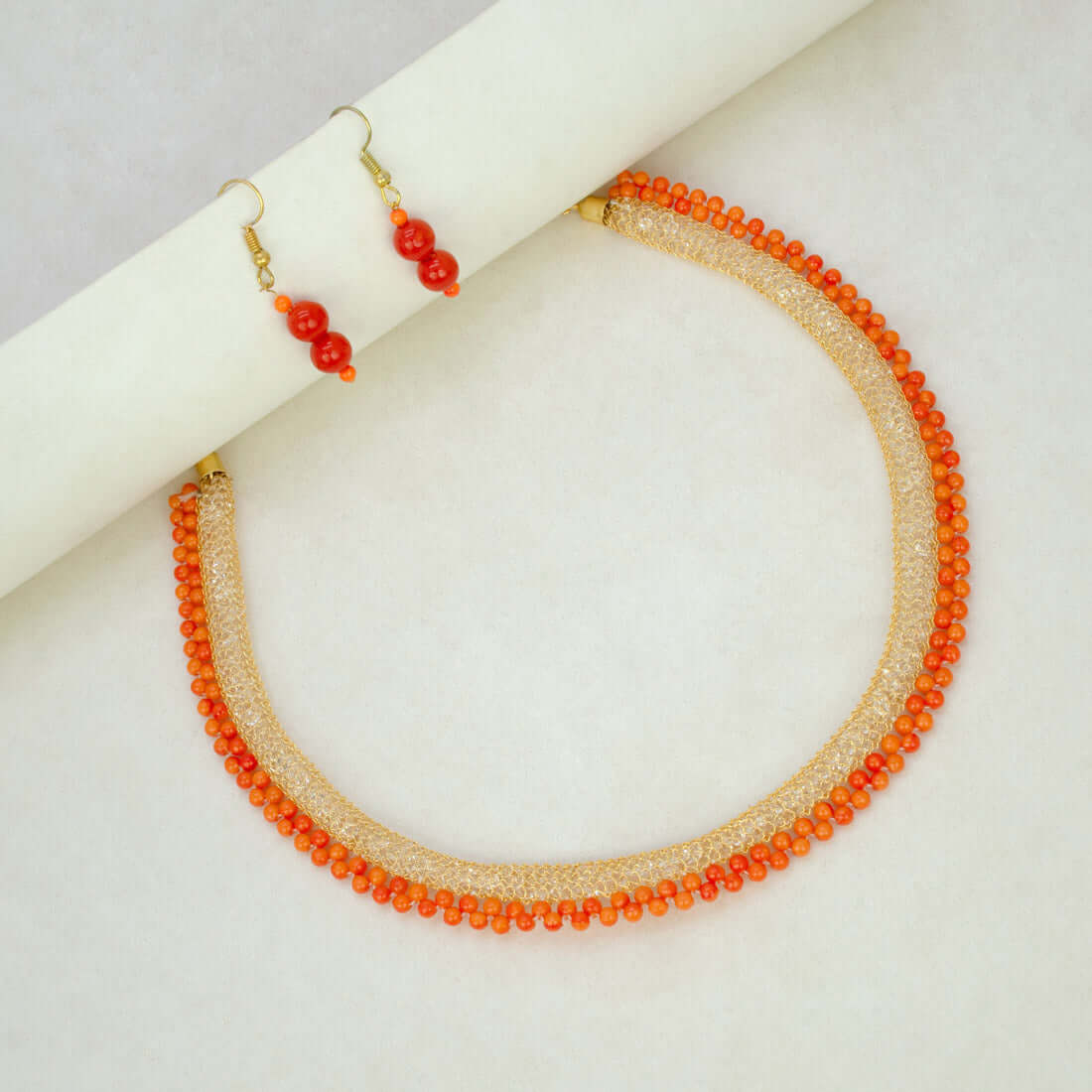 Kids Fashion Mesh Crystal Beaded Necklace Set - K Supreme