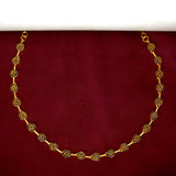 Marvelous Gold Plated Round Stone Necklace - KSupreme