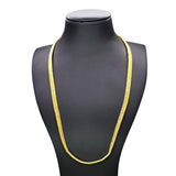 one gram gold designer medium flat rail chain 8p