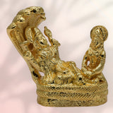 സ്വർണ്ണം പൂശിയ അനന്തശയന ദേവൻ വിഷ്ണു മഹാലക്ഷ്മി വിഗ്രഹം