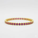Party Wear Premium Fashion Round Ruby Bangle - K Supreme