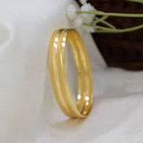 Classic Gold Plated Plain Baby Bangles