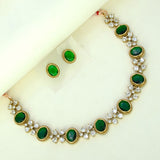 Premium Fashion Floral CZ Stone Necklace Set - K Supreme