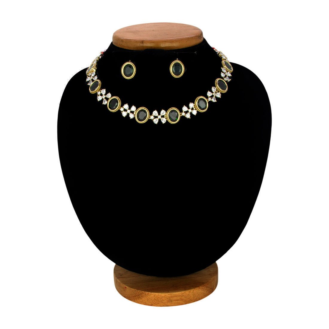 Premium Fashion Floral CZ Stone Necklace Set - K Supreme