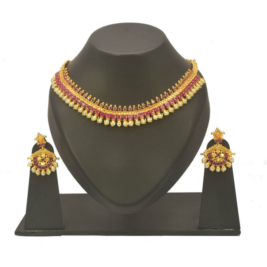 premium-fashion-stylish-ruby-pearl-necklace-set