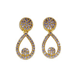Premium Fashion Tear Drop Design Stone Earrings - K Supreme