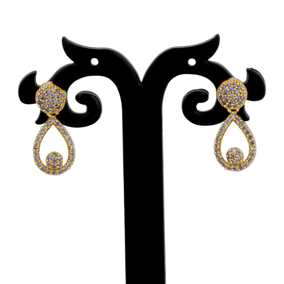 Premium Fashion Tear Drop Design Stone Earrings - K Supreme