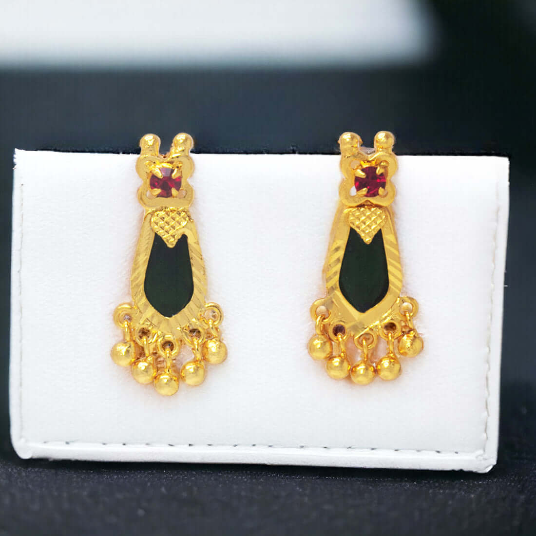 Premium Gold Plated Nagapadam Designer Ear Studs - K Supreme
