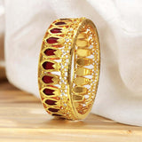 Premium Gold Plated Traditional Broad Nagapadam Bangle - K Supreme