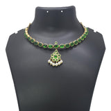 Real Temple Jewellery Emerald Adigai Necklace - K Supreme