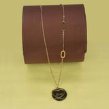 Rose Gold Designer Love Heart Pendant Necklace - K Supreme