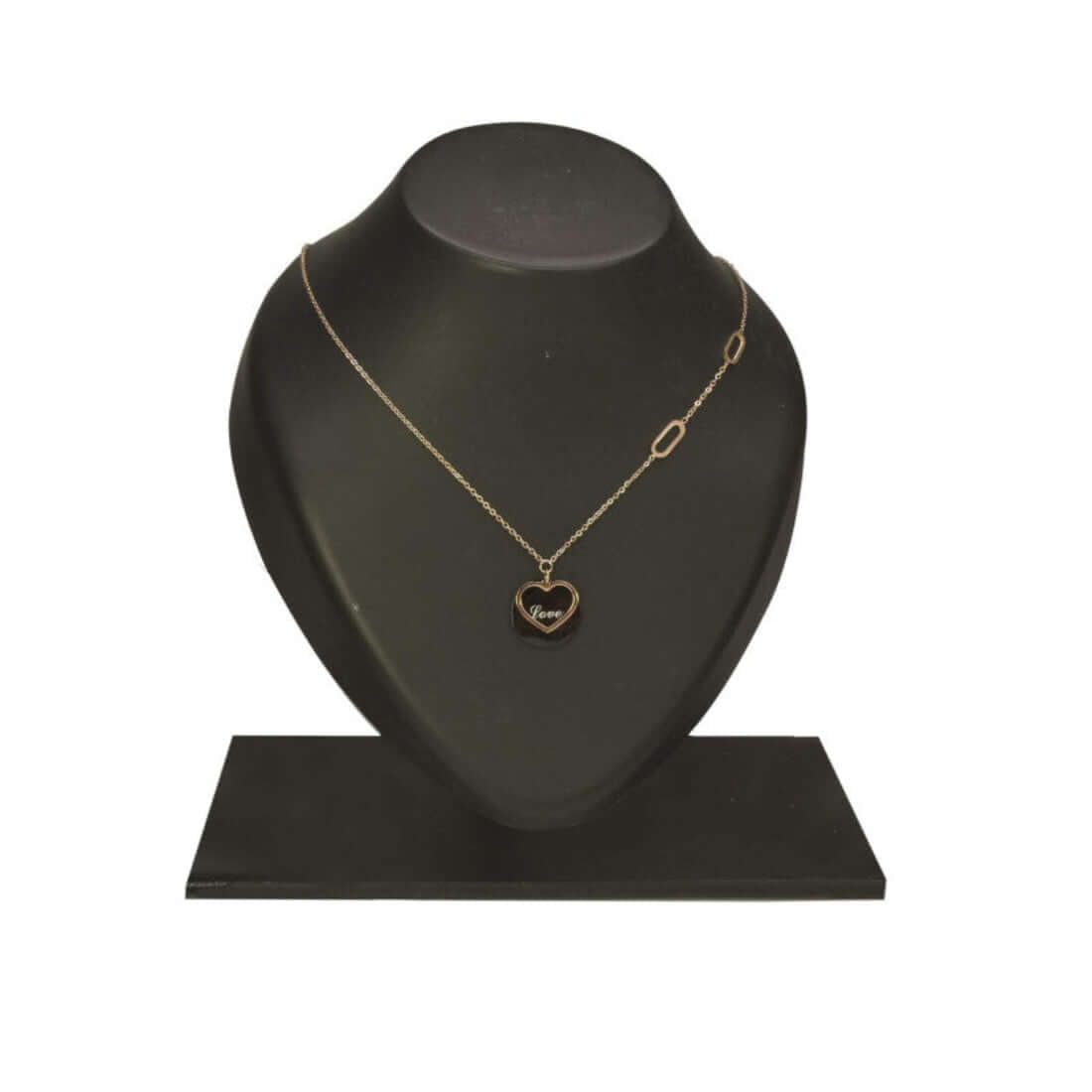 Rose Gold Designer Love Heart Pendant Necklace - K Supreme