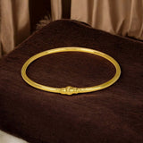 Simple Gold Plated Plain Bangle For Women - K Supreme