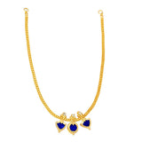 Simple Three Petal Gold - Plated Palakka Necklace - KSupreme