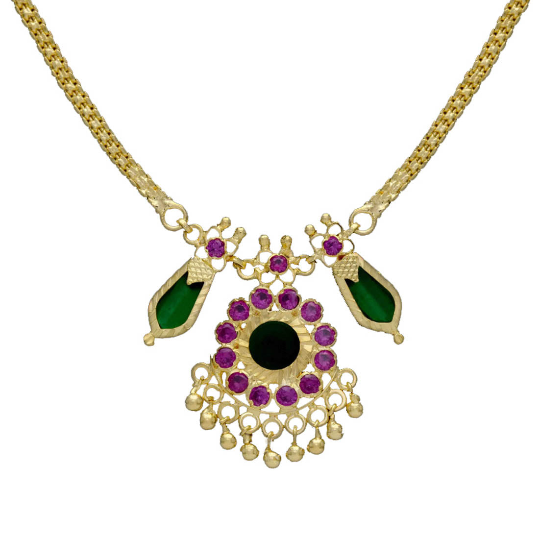 single-nagapadam-necklace-green