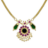 single-nagapadam-necklace-green