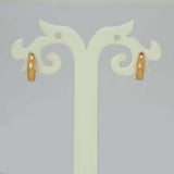 Small Gold Plated Plain Huggie Hoop Earrings - K Supreme