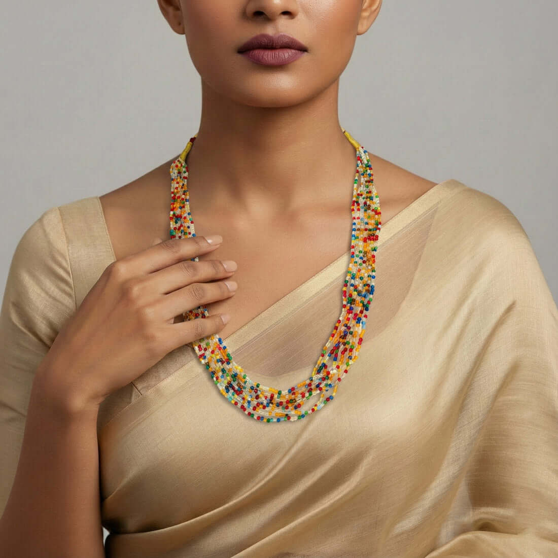 Style Club Multi - Layered Crystal Fashion Necklace - K Supreme