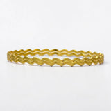 Stylish Designer Gold Plated Zigzag Bangles - K Supreme