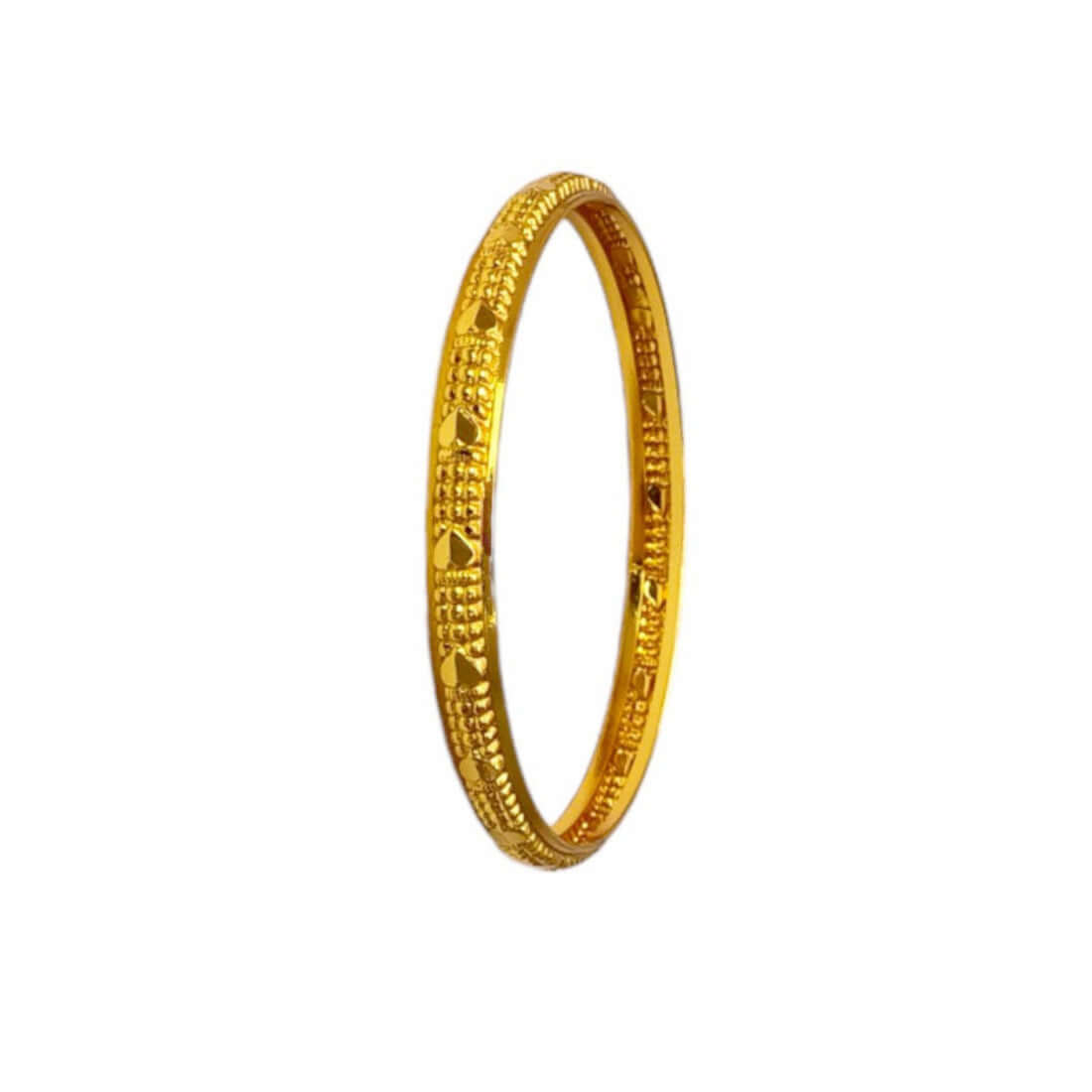 stylish-gold-plated-heart-design-bangle