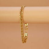 Stylish Gold Plated Curb Link Bracelet - K Supreme