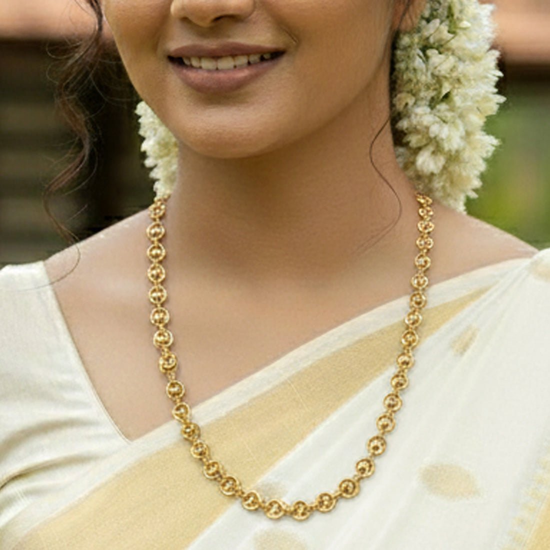 Stylish Gold Plated Designer Chandralekha Chain 8P - K Supreme