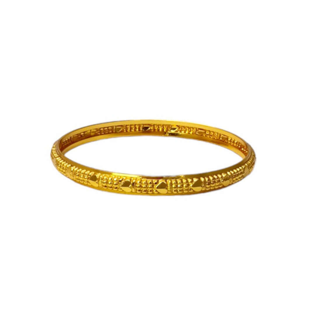 stylish-gold-plated-heart-design-bangle