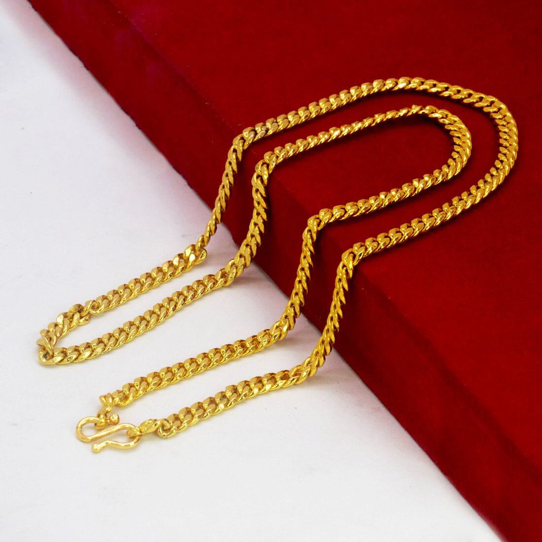 Stylish Gold Plated Men's Cuban Curb Link Chain - K Supreme