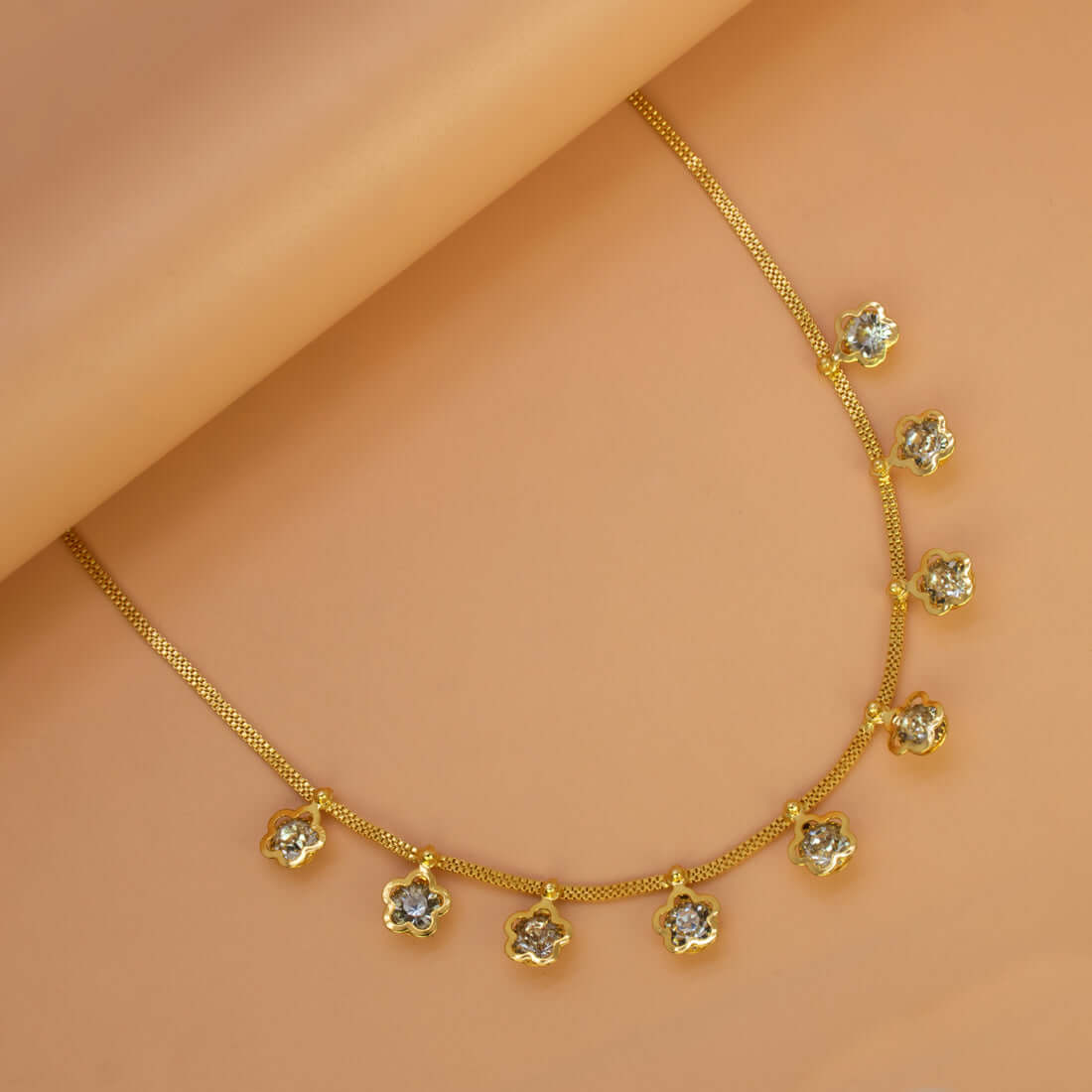 Stylish Gold Plated Star Stone Charms Choker - K Supreme