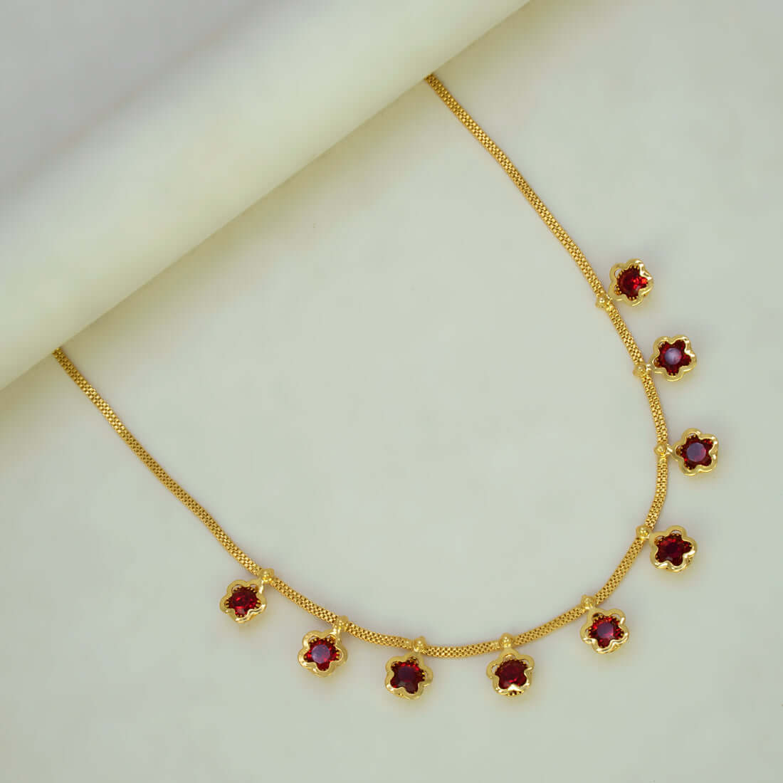 Stylish Gold Plated Star Stone Charms Choker - K Supreme