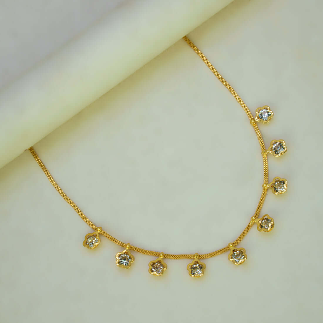 Stylish Gold Plated Star Stone Charms Choker - K Supreme