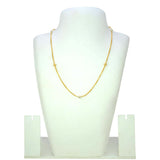 Thin Two - tone Beads Gold Plated Box Chain For Kids - K Supreme