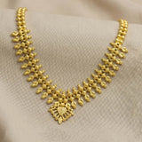 Traditional Gold Plated Designer Flower Buds Bridal Necklace - K Supreme