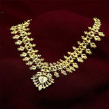 Traditional Gold Plated Designer Flower Buds Bridal Necklace - K Supreme