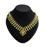 Traditional Gold Plated Designer Flower Buds Bridal Necklace - K Supreme