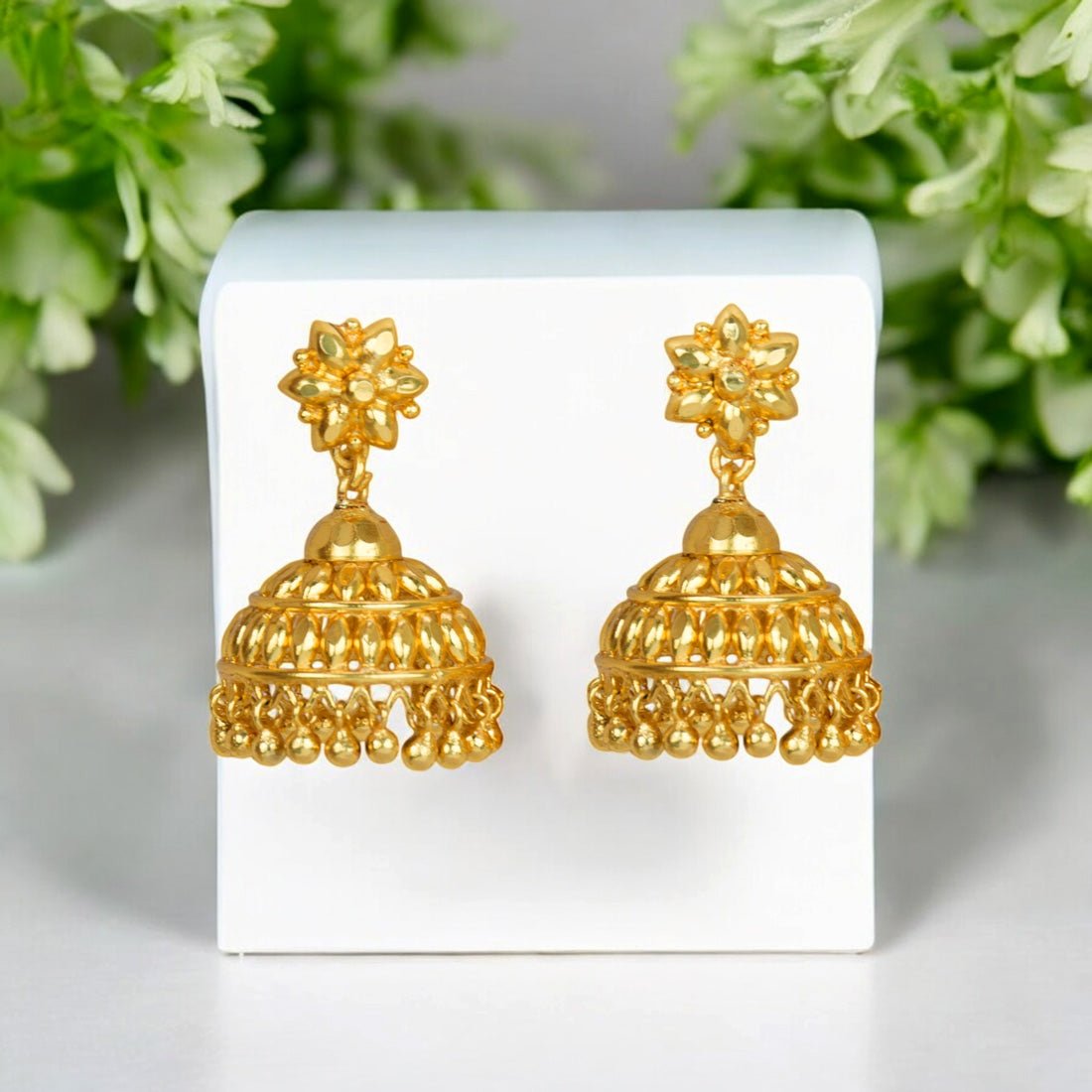 Traditional Gold Plated Designer Jhumka Earring - KSupreme