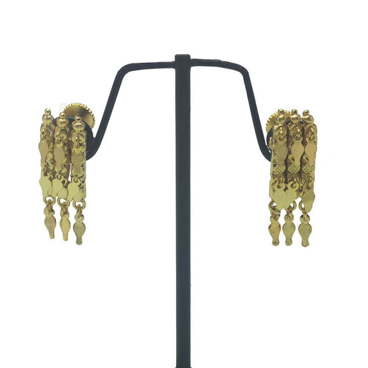 Traditional Gold Plated Elakkathali Studs - K Supreme