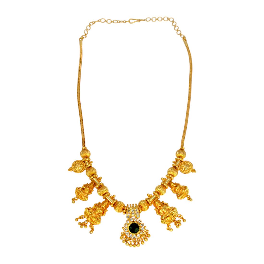 Traditional Gold Plated Lakshmi Pendants Necklace - K Supreme